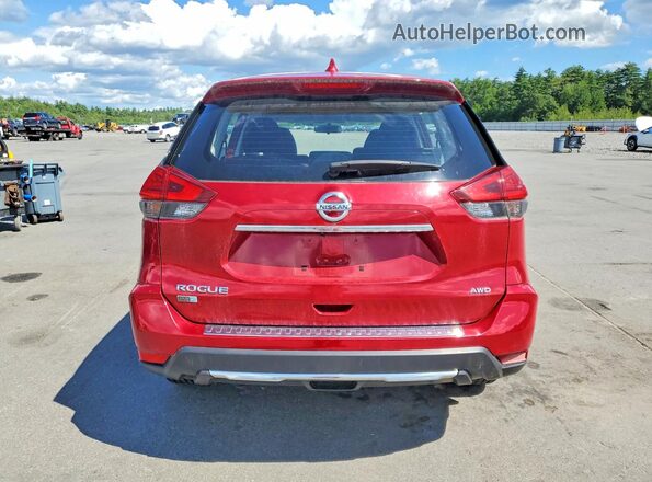 JN8AT2MV8HW277019 2017 NISSAN ROGUE Red უკანა სალონის ხედი