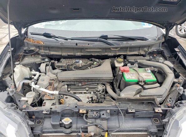 JN8AT2MV8JW308470 2018 NISSAN ROGUE Black Շարժիչի բաժամունքի տեսք
