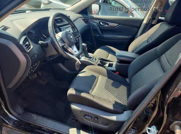 JN8AT2MV8KW374860 2019 NISSAN ROGUE Black Widok wnętrza z przodu
