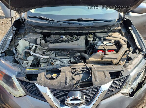 JN8AT2MV9GW137124 2016 NISSAN ROGUE Silver Vista del compartimento del motor