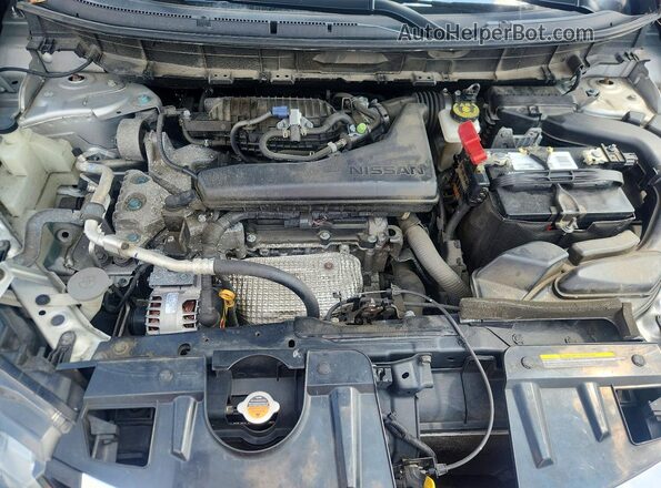 JN8AT2MV9JW305366 2018 NISSAN ROGUE Silver ძრავის განყოფილების ხედი