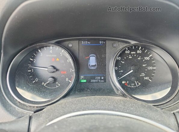 JN8AT2MV9JW305366 2018 NISSAN ROGUE Silver ხელსაწყოთა პანელის ხედი