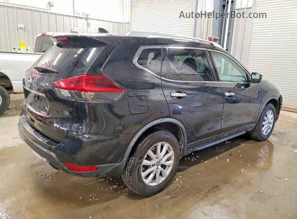 JN8AT2MV9JW306047 2018 NISSAN ROGUE Черный Задняя правая четверть