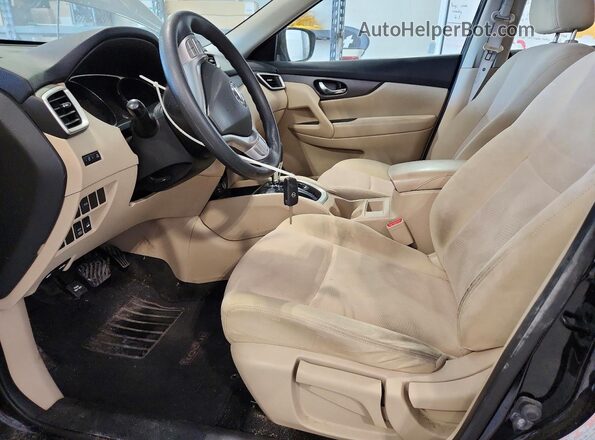JN8AT2MVXGW152330 2016 NISSAN ROGUE Black Front interior view
