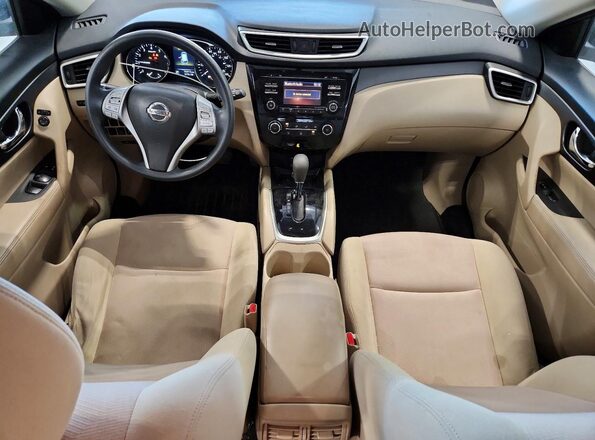 JN8AT2MVXGW152330 2016 NISSAN ROGUE Black Dashboard view