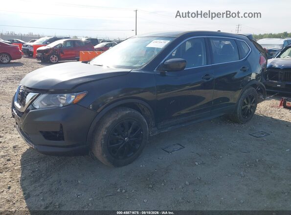 JN8AT2MVXHW003403 2017 NISSAN ROGUE Black წინა მარცხენა ხედი სამი მეოთხედიდან