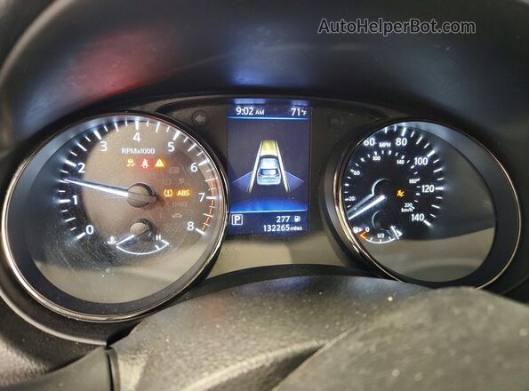 JN8AT2MVXJW307028 2018 NISSAN ROGUE Gray Widok zestawu wskaźników