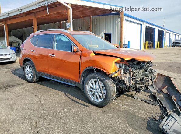JN8AT2MVXJW328672 2018 NISSAN ROGUE Оранжевый Передняя правая четверть