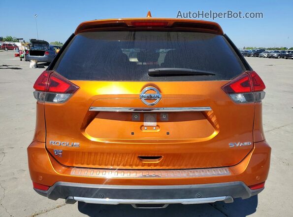JN8AT2MVXKW384810 2019 NISSAN ROGUE Orange Widok z tyłu