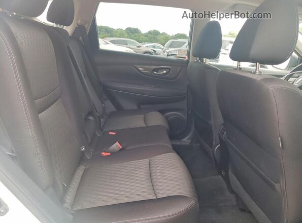 JN8AT2MVXKW387500 2019 NISSAN ROGUE White Vista de la etiqueta del VIN