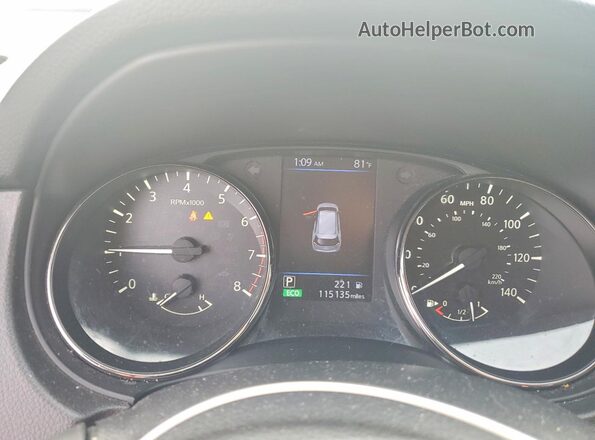 JN8AT2MVXLW136140 2020 NISSAN ROGUE Charcoal Instrument cluster view