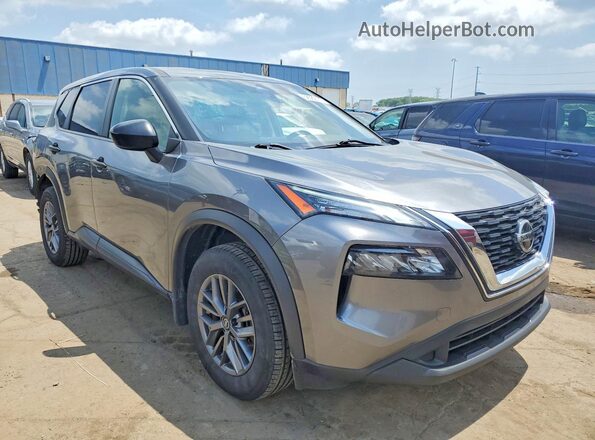 JN8AT3AB1MW210580 2021 NISSAN ROGUE Gray Delantero derecho