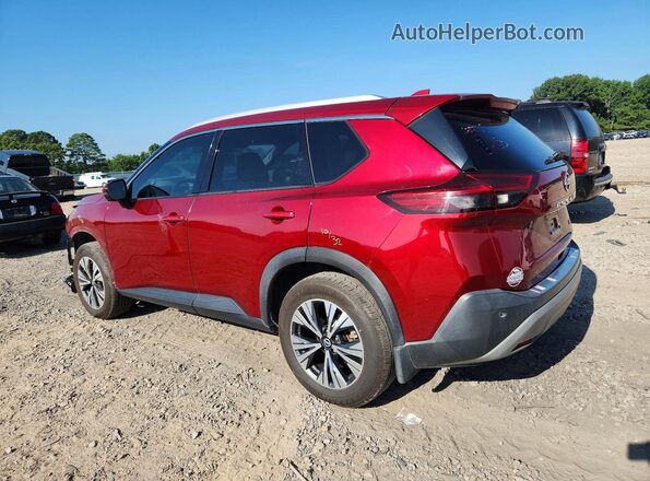 JN8AT3BA0MW022879 2021 NISSAN ROGUE Red უკანა მარცხენა