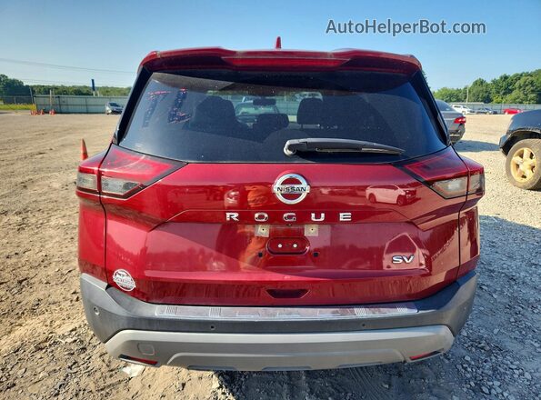 JN8AT3BA0MW022879 2021 NISSAN ROGUE Red უკანა ხედი