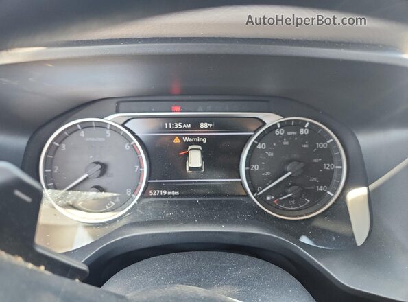 JN8AT3BA2MW013925 2021 NISSAN ROGUE White Instrument cluster view