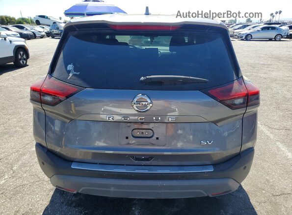 JN8AT3BA3MW008314 2021 NISSAN ROGUE Серый Вид сзади