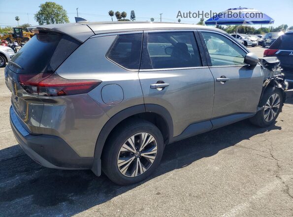 JN8AT3BA3MW008314 2021 NISSAN ROGUE Серый Задняя правая четверть