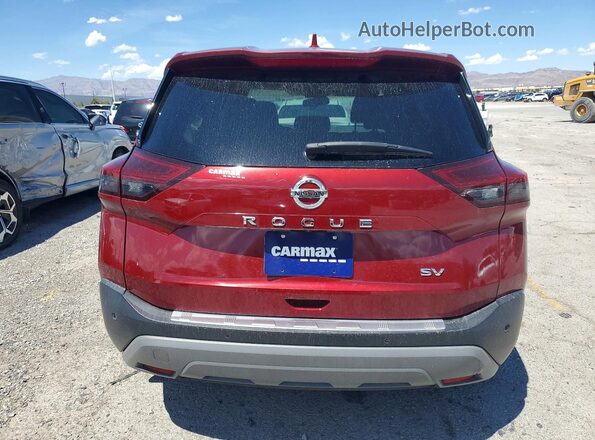 JN8AT3BA3MW008443 2021 NISSAN ROGUE Red Widok z tyłu