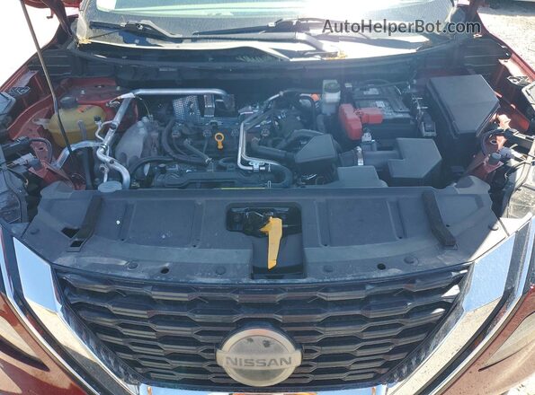 JN8AT3BA3MW008443 2021 NISSAN ROGUE Red Widok komory silnika