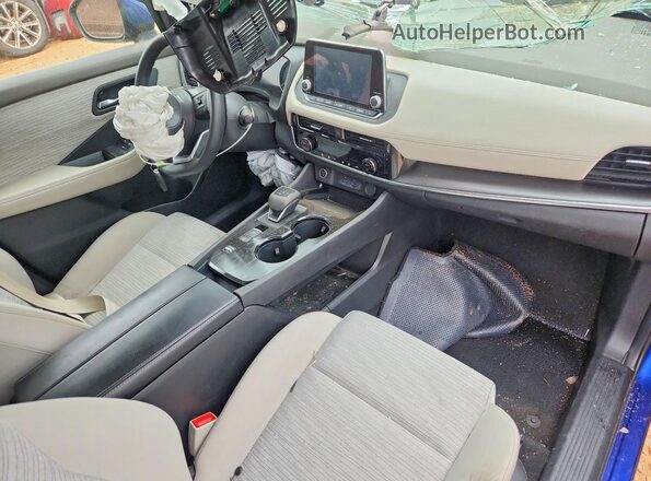 JN8AT3BA3MW015554 2021 NISSAN ROGUE Blue Vista del salpicadero