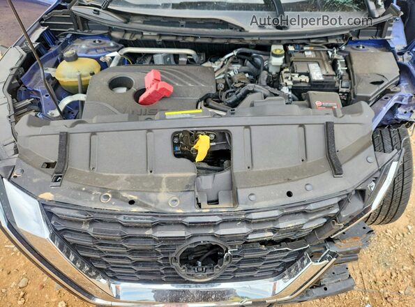 JN8AT3BA3MW015554 2021 NISSAN ROGUE Blue Vista del compartimento del motor
