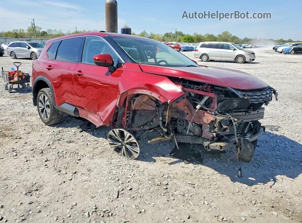 JN8AT3BA7MW010373 2021 NISSAN ROGUE Red Առջևի աջ