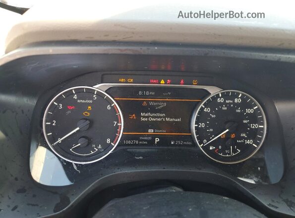 JN8AT3BA7MW010373 2021 NISSAN ROGUE Red Սարքավորումների վահանակի տեսք