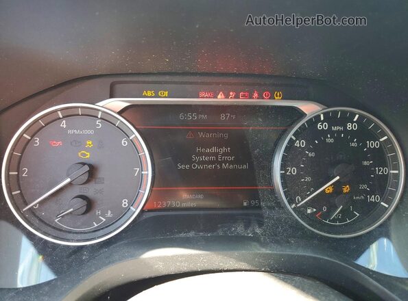 JN8AT3BAXMW011372 2021 NISSAN ROGUE Белый Вид щитка приборов