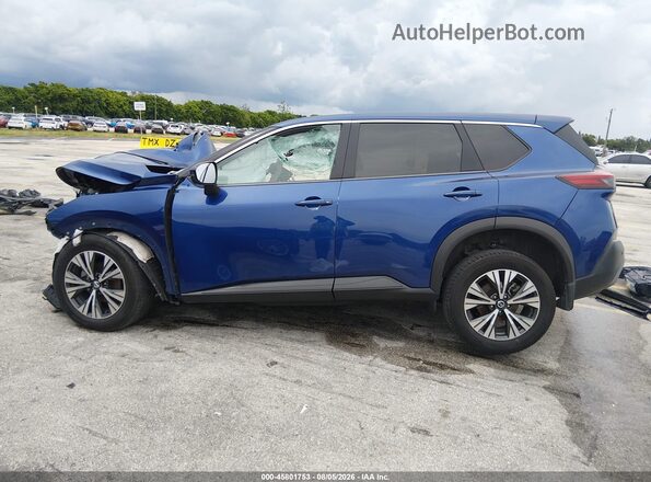 JN8AT3BAXMW023263 2021 NISSAN ROGUE Синий 