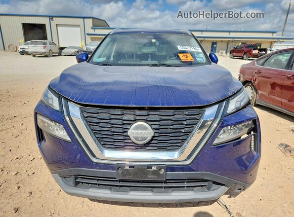 JN8AT3BB1MW215826 2021 NISSAN ROGUE Blue Front view