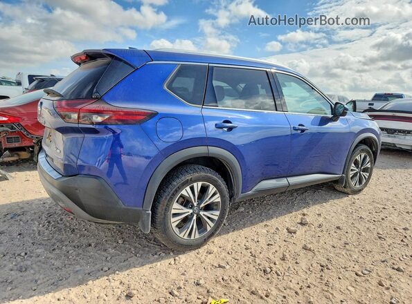 JN8AT3BB1MW215826 2021 NISSAN ROGUE Blue Rear right