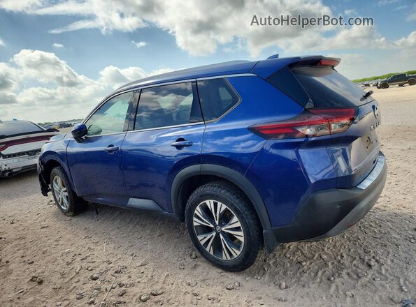 JN8AT3BB1MW215826 2021 NISSAN ROGUE Blue Rear left