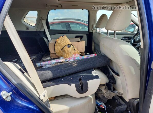 JN8AT3BB1MW215826 2021 NISSAN ROGUE Blue Rear seats view