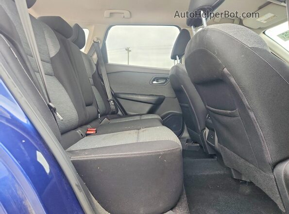 JN8AT3BB1MW217124 2021 NISSAN ROGUE Blue Rear interior view
