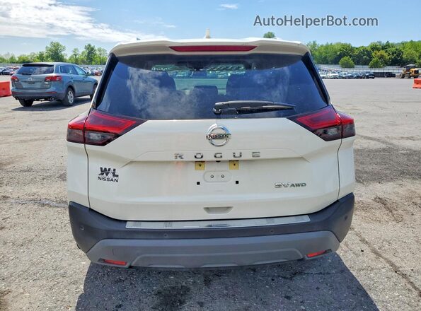 JN8AT3BB3MW233499 2021 NISSAN ROGUE Белый Вид сзади