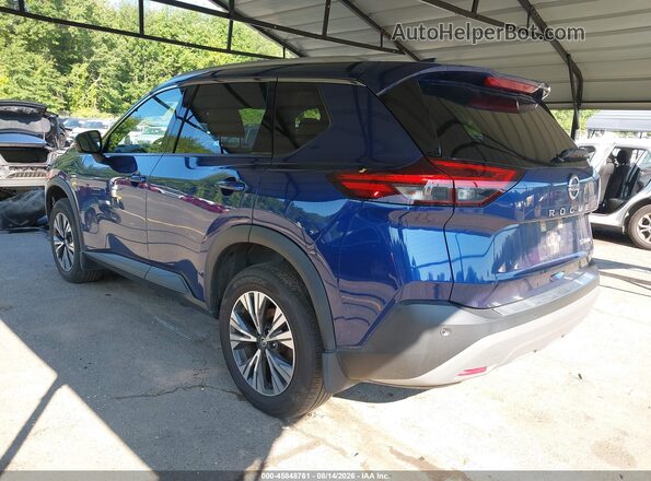 JN8AT3BB4MW237657 2021 NISSAN ROGUE Синий Задняя левая четверть
