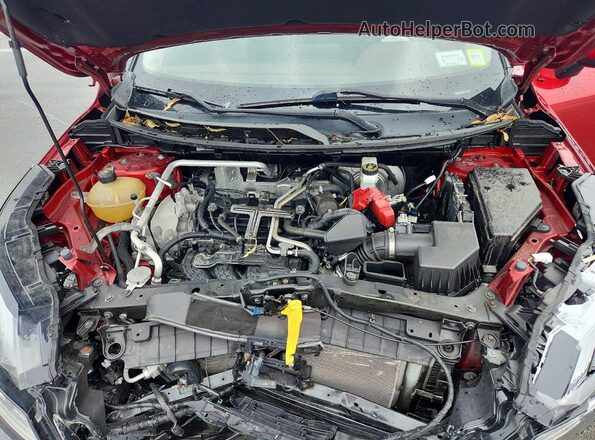 JN8AT3BB5MW227977 2021 NISSAN ROGUE Red Widok komory silnika