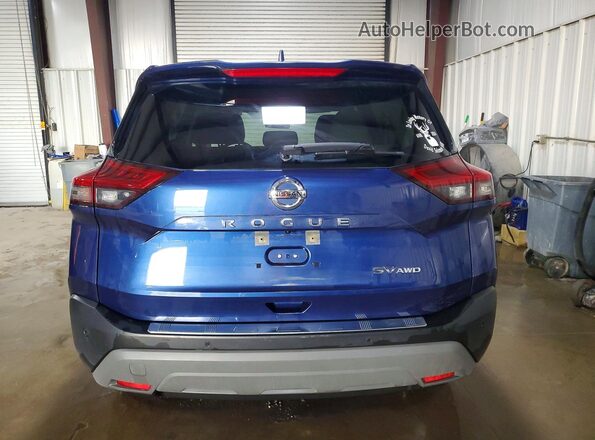 JN8AT3BB8MW223115 2021 NISSAN ROGUE Blue Widok z tyłu