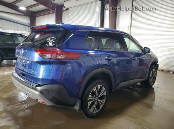 JN8AT3BB8MW223115 2021 NISSAN ROGUE Blue Tył prawy