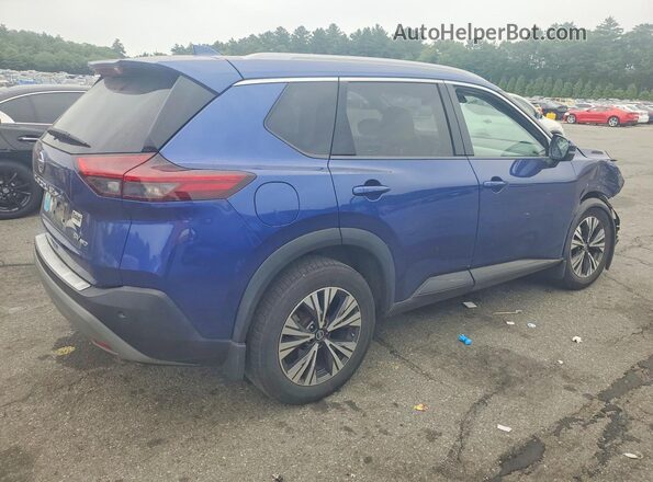 JN8AT3BB8MW236110 2021 NISSAN ROGUE Синий Задняя правая четверть