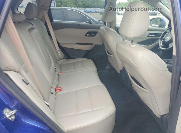 JN8AT3BB8MW236110 2021 NISSAN ROGUE Синий Вид задней части салона