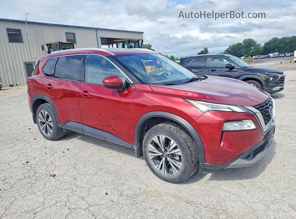 JN8AT3BB9MW235080 2021 NISSAN ROGUE Красный Передняя правая четверть