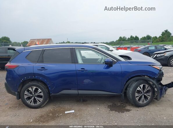 JN8AT3BBXMW233919 2021 NISSAN ROGUE Blue Панорамний вид салону 360°
