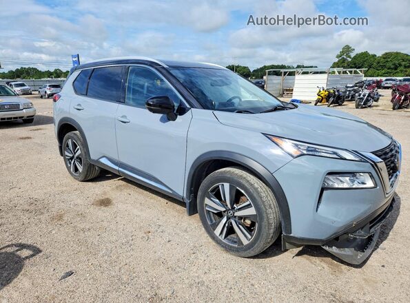 JN8AT3CA1MW006544 2021 NISSAN ROGUE Gray Передня права чверть