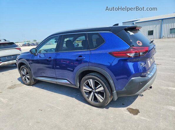 JN8AT3CA2MW014670 2021 NISSAN ROGUE Blue Tył lewy