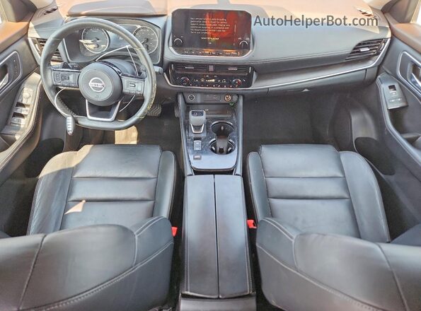 JN8AT3CA2MW014670 2021 NISSAN ROGUE Blue Widok deski rozdzielczej