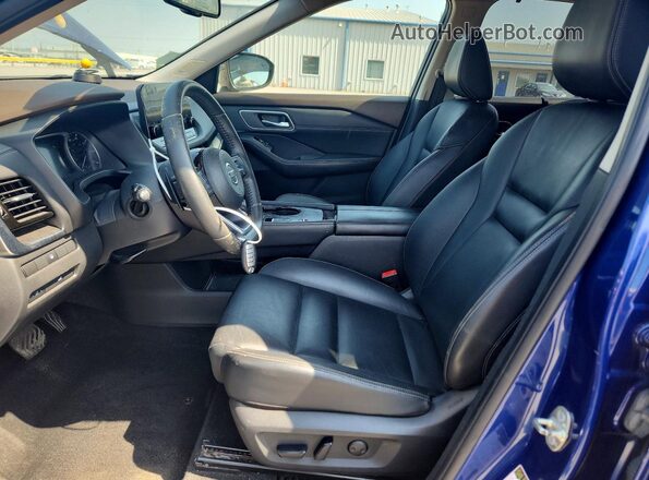 JN8AT3CA2MW014670 2021 NISSAN ROGUE Blue Widok wnętrza z przodu