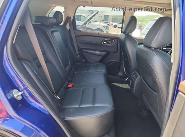 JN8AT3CA2MW014670 2021 NISSAN ROGUE Blue Widok tylnych siedzeń