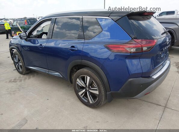 JN8AT3CA5MW024674 2021 NISSAN ROGUE Blue Tył lewy