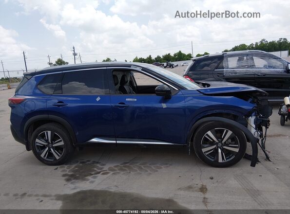 JN8AT3CA5MW024674 2021 NISSAN ROGUE Blue Widok wnętrza z tyłu